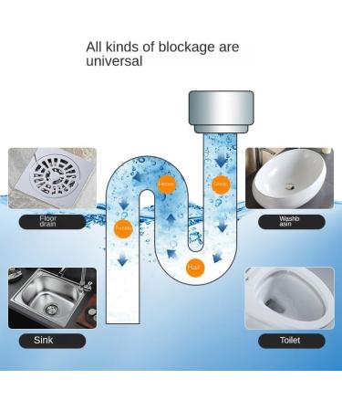 Strong dissolving power pipe unclogging agent unclogging agent suitable for kitchen grease toilet sink and other drain clogging (1) - Buy Online on GoSupps.com