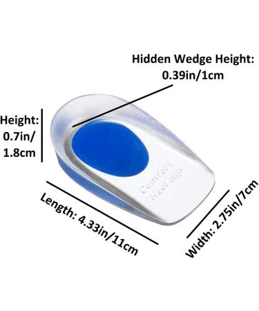 Micpang Gel Heel Pillow | Silicone Heel Shell Pads & Inserts for Achilles Tendon Support - Buy Online on GoSupps.com