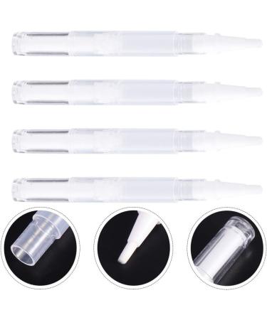 Lurrose 5pcs Empty Nail Oil Twist Pen Disposable Cosmetic Container Transparent Lip Gloss Brush Applicators Eyelash Growth Liquid Tube for Women Girls - Buy Online on GoSupps.com