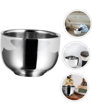 FRCOLOR Stainless Steel Castle Foam Shaving Cup - 7.3x5cm - Durable Tool for Men | Shaving Cream & Soap Container - Buy Online on GoSupps.com