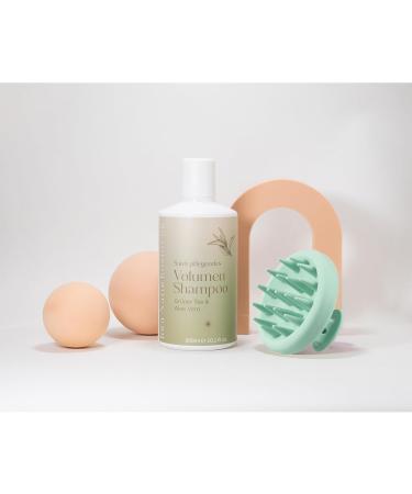 Serker Scalp Massage Brush | Silicone Shampoo Hair Brush for Hair Growth & Dandruff Reduction | Head Massager (Fir Green) - Buy Online on GoSupps.com