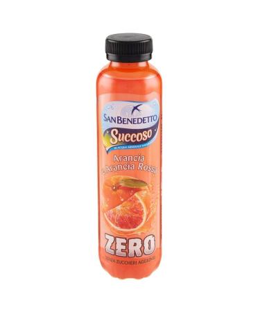 San Benedetto San Benedetto Succoso Zero Lot de 12 bouteilles sans sucre Arancia e Arancia Rossa Orange et Orange sanguine 400 ml