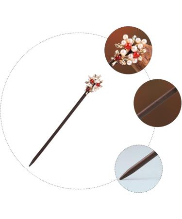Beatifufu 1pc Vintage Pearl Hairpin Ancient Hair Chopsticks Hair Sticks for Buns Pearl Hair Accessories Japanese Decor Rhinestone Hair Clips Asian Crystal Flower Agate Japanese-style Bride - Buy Online on GoSupps.com