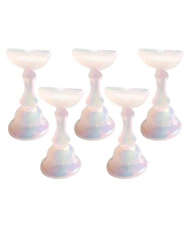 Washranp Magnetic Manicure Nail Art Tools Shiny Surface for Women 5pcs/set