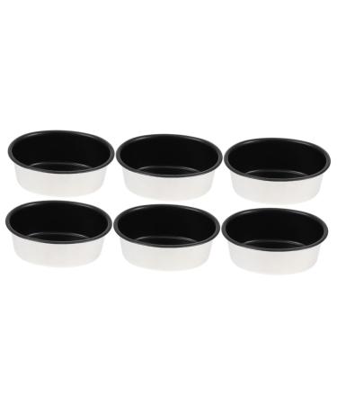 Zerodeko 6 Pcs Cake Mold Chocolate Muffins Dessert Molds Fondant Pudding Mold Baking Supplies Aluminum Alloy 12X9X4cmx3pcs Assorted Colorx3pcs