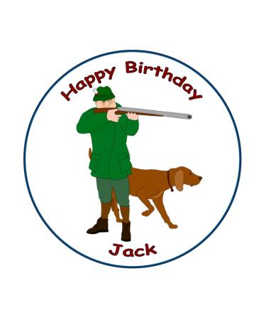 GAME HUNTER SHOOTING 7.5 PREMIUM Edible ICING Cake Topper DECORATION D1