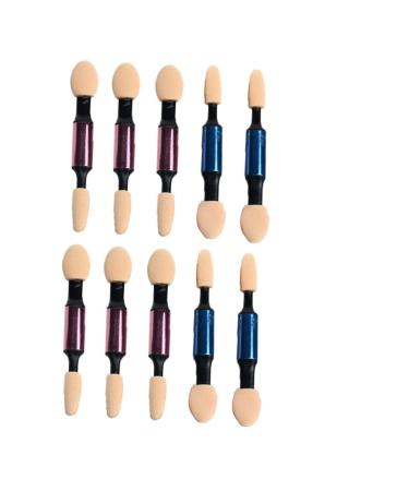 Beavorty Make Eye Shadow Brush 10pcs Eyeshadow Brush Soft Portable Dual Sided Cosmetics Makeup Tool Eyeshadow Applicator for Girls Ladies Women Makeup Brush
