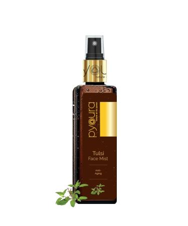 PYO URA Tulsi Anti Wrinkle Glowing Skin Face Toner Mist 100 ml Anti-Aging Natural Face Serum Toner For Open Pores Tightening Instantly Hydrates and Freshens Toner For Dry Oily Combination Skin