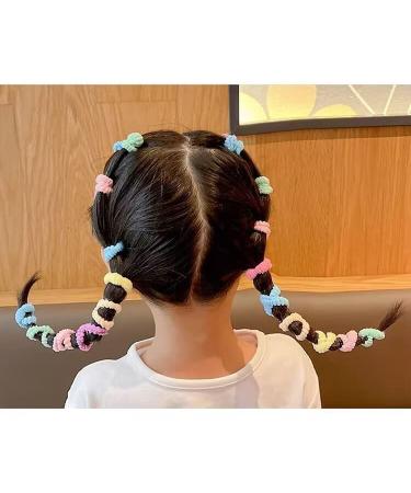 WDGROW Mini Hair Ties for Toddler Girls - 100pcs Candy Color Elastic Hair Bands - Soft Cotton Scrunchies for Kids Age 1-6 - Easy Off, No Damage, Won't Pull Out - Muti-colored A - Buy Online on GoSupps.com