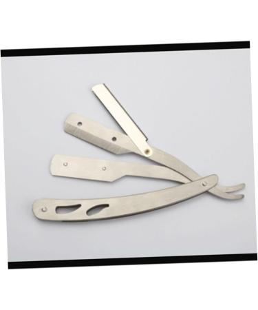 Angoily 3pcs Stainless Steel Razor Set - Old Fashioned Rubber Handle for Men Premium Shaving Essentials - Buy Online on GoSupps.com