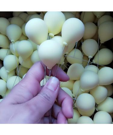 Colorful Balloon Cake Topper Cupcake Picks Wedding Birthday Cake Decor Party Favor Dessert Topper Cake Picks Party Baby Shower Decoration Insert for Dollhouse Supply (Yellow) - Buy Online on GoSupps.com