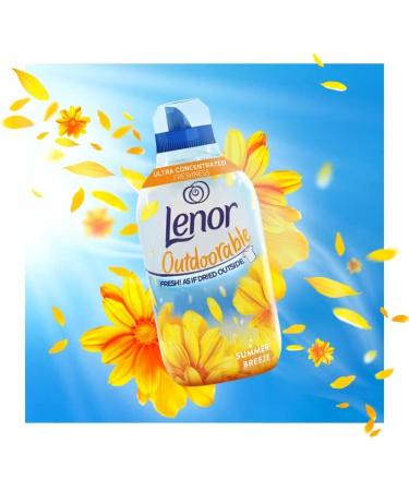 Lenor Outdoorable Fabric Conditioner Ultra Concentrated Freshness 33Washes Summer Breeze Scent 5Pk 5 x 462ml - Buy Online on GoSupps.com