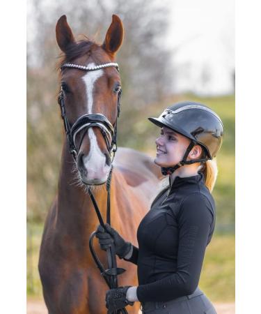 Buy BRIDLERY Stunning White Black Pony Browband - Elegant & Durable | International Shipping Available - Buy Online on GoSupps.com