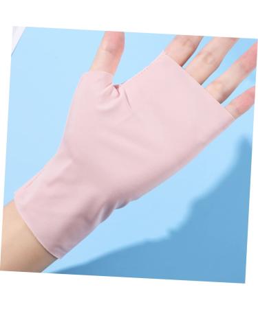 minkissy 3 Pairs Ice Silk Nail Gloves nail salon gloves anti-uv fingerless gloves anti gloves nail molding gel UV nail gloves UV gloves for gel manicures breathable Miss Nail supplies Nylon - Buy Online on GoSupps.com
