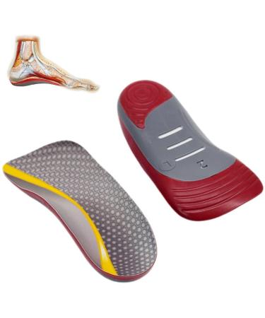 WalTok 3/4 Orthotic Arch Support Shoe Insoles High Arch Support Insoles for Plantar Fasciitis  Flat Feet  Over-Pronation  Heel Pain  Breathable & Shock Absorbing Replacement Insole for Men & Women Men's 8-11