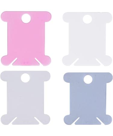 80 Pcs Embroidery Thread Organizer - Floss Storage Cards for Stitch Plastic Bobbins (4 Colors) - Buy Online on GoSupps.com