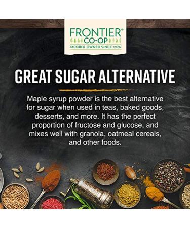 Frontier Natural Maple Syrup Powder 16 oz - All-Natural Sweetener - Buy Online on GoSupps.com