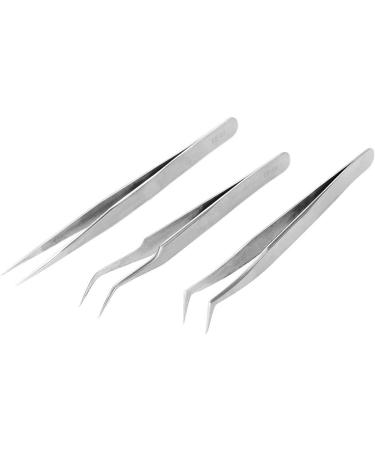 Premium Eyelash Tweezers for Extensions & Eyebrow Trimming | Stainless Steel Tool for Perfect False Lashes - Buy Online on GoSupps.com