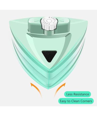 Light Green Glass Wipe Home Double Side Magnetic Window Cleaner Glass Surface Brush Wiper Tools with Ergonomic Design - Buy Online on GoSupps.com