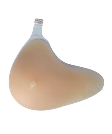 Knobco Silicone Breast Shape with Hook L-Shape Silicone Fake Breast Enhancer Suitable for Mastectomy Prosthesis Patient Cancer Recover (Color: Right Size: B) B Right