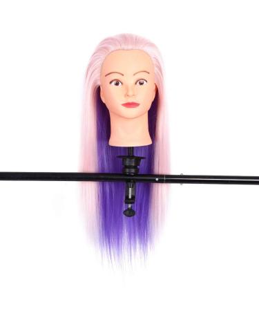 26'' Bunter Salon Hair Training Head - Soft Pop Model with Free Comb & Clamp Holder for Hairdresser Training - Buy Online on GoSupps.com