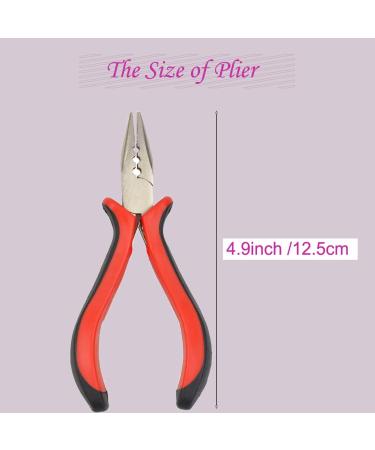 FeiHong Hair Extension Plier with 3 Holes Mini Hair Pliers For Micro Nano Ring Hair Extensions Opener and Removal Tool - Buy Online on GoSupps.com