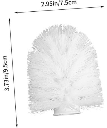 Solustre 3-Pack Toilet Brush Replacement Heads - White Plastic Cleaning Brushes for Thorough Toilet Bowl Care - Buy Online on GoSupps.com