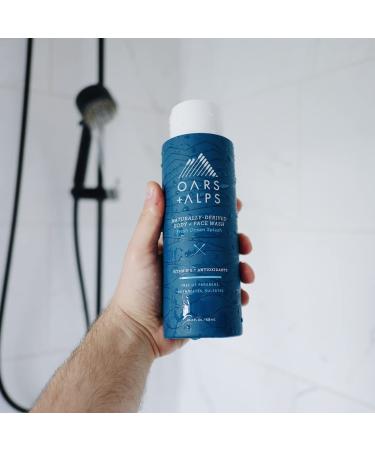 Oars + Alps Men's Sulfate-Free Shampoo Conditioner & Body Wash Kit | Moisturizing Skin Care with Kelp & Algae | Fresh Ocean Splash Scent - Shop Internationally - Buy Online on GoSupps.com