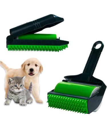 Portable Pet Hair Remover Sticky Roller - Washable Lint Cleaner for Clothes & Furniture - Buy Online on GoSupps.com