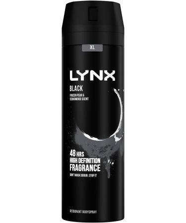 Lynx Black Bodyspray 200 ml x 5 pack - Buy Online on GoSupps.com
