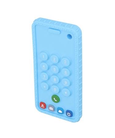 Buy Sensory Chew Toy - Cell Phone Shape Silicone Teether for Toddlers | Bright Blue Color Soft & Fun - International Shipping Available! - Buy Online on GoSupps.com