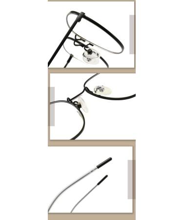 Flydo Women's Blue Light Filter Glasses - Retro Round Metal Frame UV Protection Anti-Fatigue Blue Light Blocking - Black & Silver - Buy Online on GoSupps.com