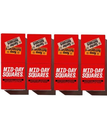 Mid-Day Squares Almond Crunch Bars 33g each 4 Packs (48 Squares) | Made with Real Chocolate 6g Plant Protein 4g Fiber Gluten Free Certified Vegan Almond CRUNCH 12 Count (Pack of 4)