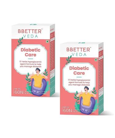 Diabetic Care - 12 Herb Formula with Karela Amla Gurmur Saptaranga and More to Manage Diabetes and Blood Glucose Level 120 Veg Capsules