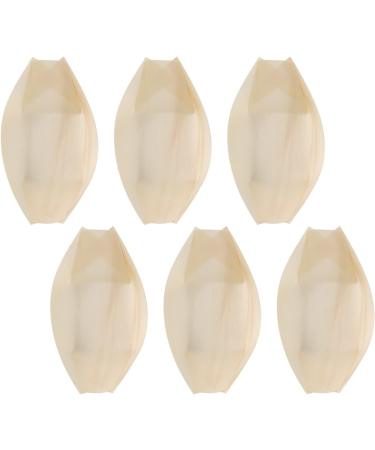 Floahazz 50x Finger Food - Bowls Boat Biodegradable Wood 11 cm x 6.5 cm - Buy Online on GoSupps.com