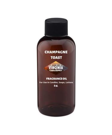 Champagne Toast Fragrance Oil (Our Version of The Brand Name) (4 oz Bottle) for Candle Making Soap Making Tart Making Room Sprays Lotions Car Fresheners Slime Bath Bombs Warmers Champagne Toast 4 Fl Oz (Pack of...