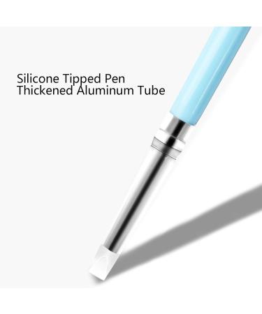 HUSHUI 2 Set Dual Tipped Nail Art Dotting Pen Silicone Head Nail Art Sculpture Polish Carving Pen - Buy Online on GoSupps.com