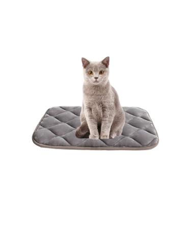 Furrybaby Dog Bed Mat Soft Crate Mat with Anti-Slip Bottom Machine Washable Pet Mattress for Dog Sleeping 22 Inch (Pack of 1) Sliver Grey Mat