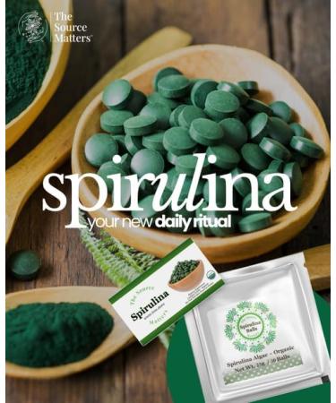 THE SOURCE MATTERS Spirulina Sample Pack 50 Organic Microalgae Tablets Nutrient-Rich Superfood from Andes Spirulina Algae Capsules for Energy Immunity & Vitality 15-Day Herbal Supplement - Buy Online on GoSupps.com
