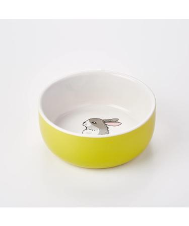 Nobby Rodent Ceramic Bowl Rabbit Green/White Diameter 11 cm x 4.5 cm Pack of 1 Green White - Buy Online on GoSupps.com