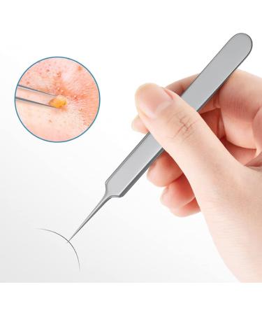 Professional Stainless Steel Precision Tweezers for Eyebrows & Hair Removal - Ideal for Men & Women Blackheads & Splinter Removal - Buy Online on GoSupps.com