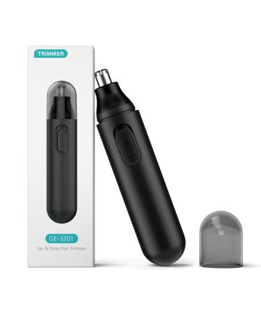 Nasal hair trimmer 2024 Painless battery-operated nose hair cutter for men and women IPX7 waterproof double-blade-nose cutters easy to clean GE 3201