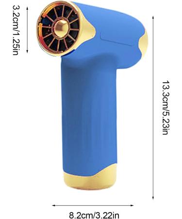 Handheld Hair Dryer Battery Operated Hair Dryer Cordless Hot Air Hair Dryer Rechargeable Personal Cordless Turbos Fan Dry Blower with Adjustable Speed for Travel Use Blue High Speed turbine Hair Dryer  - Buy Online on GoSupps.com