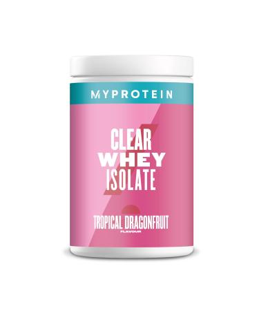 Myprotein Clear Whey Isolate Protein Powder - Tropical Dragenfruit - 500g - 20 Servings - Cool and Refreshing Whey Protein Shake Alternative - 20g Protein and 4g BCAA per Serving Dragonfruit 500 g (Pack of 1)