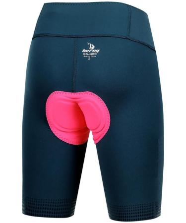 Beroy Women's 4D Padded Cycling Shorts - Breathable & Fast Drying XXL Navy Blue for Ultimate Comfort - Buy Online on GoSupps.com