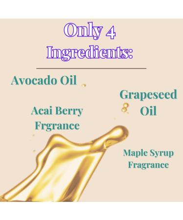 YaaYaa Natural Berry Syrup Scent Sealing Body Oil 8 oz - After Shower Body Oil - Non Greasy - Deep Nourishing -Glow - Buy Online on GoSupps.com