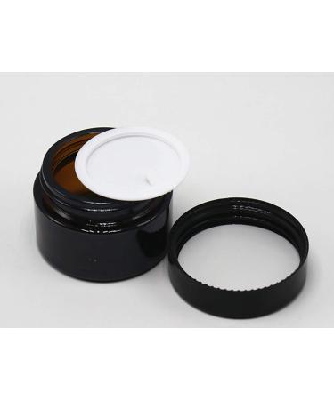 3 PCS Brown Glass Refillable Cosmetic Jars | Empty Face Cream & Lip Balm Containers (30 ml) - International Shipping Available - Buy Online on GoSupps.com