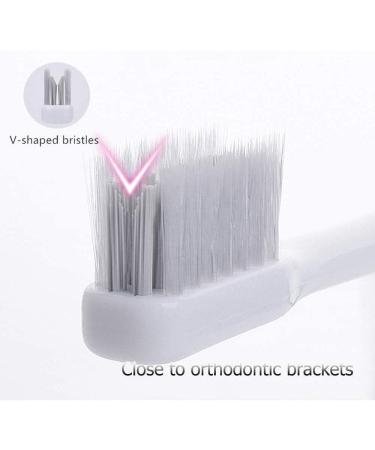 Y-Key Orthodontic Toothbrush - V-Shape Soft Bristle 4 Packs (Color-Sorted) | Gentle Care for Braces - Buy Online on GoSupps.com