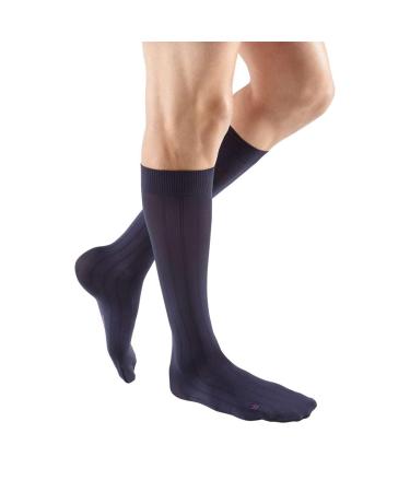 mediven for men Classic 30-40 mmHg calf-high compression stockings closed toe navy blue III-Tall