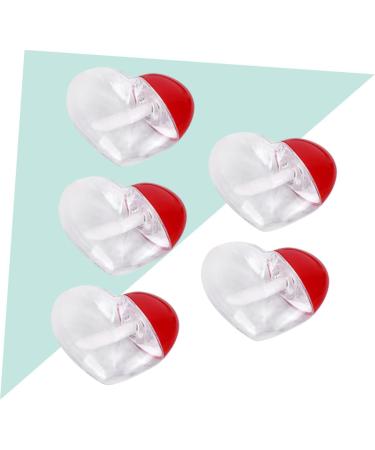 Lot de 5 Set de Tubes de Gloss L vres en Plastique Transparent Forme C ur Rechargeables et L gers pour Voyage et Maquillage Portable Flacons Vides D tachables Faciles - Buy Online on GoSupps.com